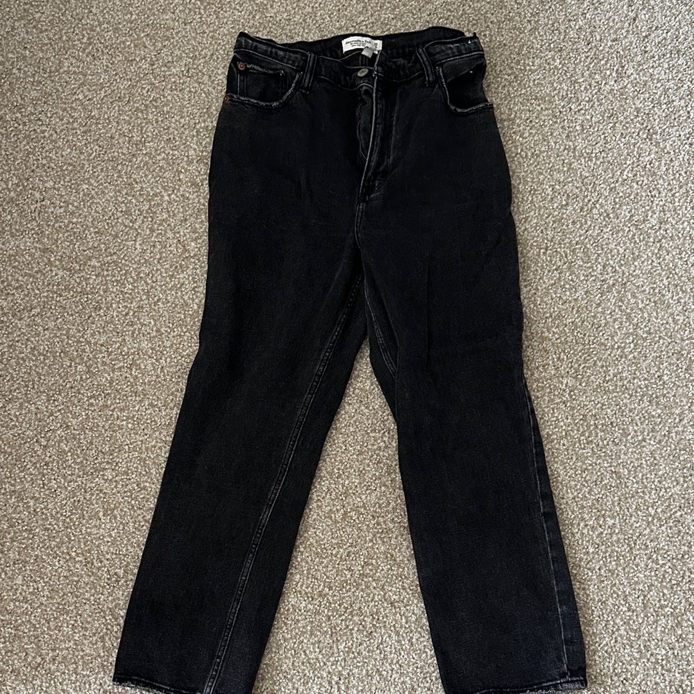 Abercrombie The Ankle Straight ultra high rise jeans — CURVE LOVE